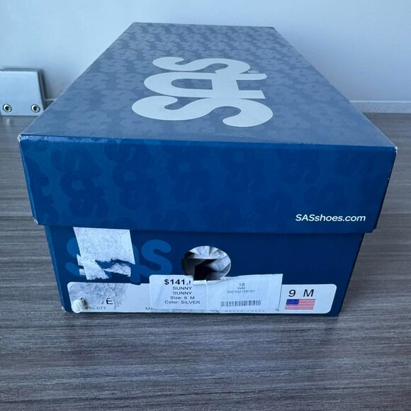 SAS Sunny Tripad Lightweight Loafers Shoes $141 in Silver - Picture 9 of 10